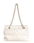 Chanel Shiny Calfskin Quilted Mini 22 White 1792563