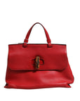 Gucci Bamboo Top Handle Tote & Crossbody Bag - Red