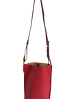 Loewe Gate Raspberry & Wine Leather Bucket Bag