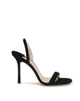 Jimmy Choo Leather Stiletto Heel Jenn Sandals - Black