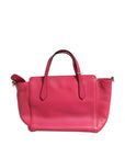 Gucci Swing 2Way Leather Tote Bag - Fuchsia/Magnolia Pink