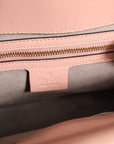 Gucci Nymphaea Leather Small Top Handle Bag - Pink And White