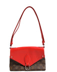 Used Louis Vuitton Saint Michel Monogram Epi Shoulder Bag Coquelicot