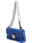 Versace Couture Quilted Leather Shoulder Bag - Blue
