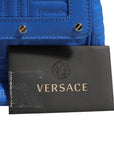 Versace Couture Quilted Leather Shoulder Bag - Blue