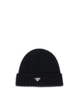 Prada Virgin Wool Beanie - Black