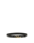 Chloé Logo Lettering Iconic Leather Belt - Black