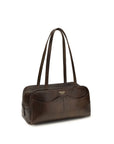 Prada Vintage Leather Large Carry Bag - Brown