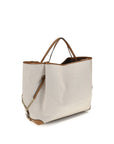Chloé Clover Large Canvas Tote & Shoulder Bag - Ivory/Beige