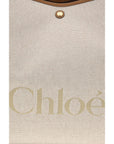 Chloé Clover Large Canvas Tote & Shoulder Bag - Ivory/Beige
