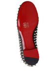 Christian Louboutin Spikeasy Leather Slip-On Loafers - Black