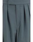 Chloé Wool Tailored Dress Pants - Sage Green