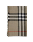 Burberry Checkered Wool & Silk Muslin Scarf