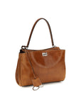 Balenciaga Rodeo Small Leather Handbag - Tan Brown