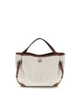Chloé Clover Canvas Small Tote & Shoulder Bag - Ivory/Beige