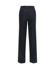 Tom Ford Merino Wool Wide Leg Pants - Black
