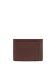 Matelassé Nappa Leather Card Holder - Brown