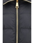 Balmain Zip High-Neck Puffer Jacket - Black