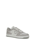 Prada Leather Downtown Low Top Sneakers - Gray/Grey