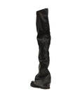 The Attico Robin Over The Knee Platform Boots - Black