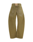 The Attico Color Denim Jeans - Brown