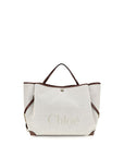 Chloé Clover Large Carry Tote Bag - Ivory/Beige