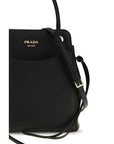 Prada Leather Carry Mini Handbag - Black