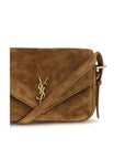Saint Laurent Suede Small LouLou Shoulder Bag - Brown
