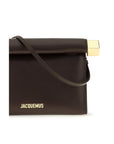 Jacquemus Lambskin Leather Rond Carré Bag - Brown