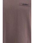 Jacquemus Logo Cotton T-Shirt - Mocha Brown