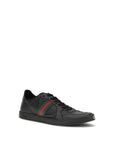 Gucci Stretch Coda Leather Low Top Sneakers - Black