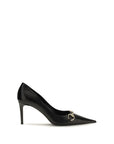 Gucci Donna Leather High Heel Pumps - Black