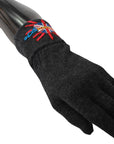Dolce & Gabbana DGLovesLondon Virgin Wool Gloves - Gray/Grey