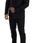 Dolce & Gabbana Martini Jacquard Blazer & Pants 2-Piece Suit - Deepest Blue