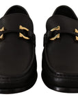 Salvatore Ferragamo Elegant Grandioso2 Leather Loafers - Black