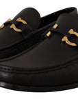 Salvatore Ferragamo Elegant Grandioso2 Leather Loafers - Black