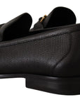 Salvatore Ferragamo Elegant Grandioso2 Leather Loafers - Black