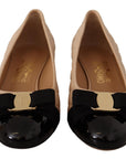 Salvatore Ferragamo Quilted Leather Heel Pumps