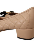 Salvatore Ferragamo Quilted Leather Heel Pumps
