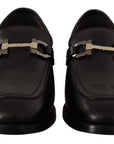 Salvatore Ferragamo Lewis Leather Loafers - Black