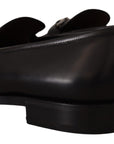 Salvatore Ferragamo Lewis Leather Loafers - Black