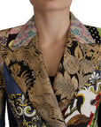 Dolce & Gabbana Double-Breasted Gallery Jacquard Blazer