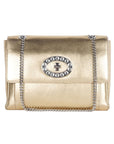 Blumarine Leather Shoulder Bag - Gold