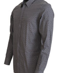 Dolce & Gabbana Gray/Grey Geometric Collar Shirt