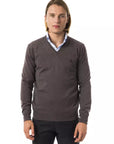 Uominitaliani Merino Wool Sweater - Gray/Grey