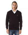 Uominitaliani Merino Wool Sweater - Deep Brown