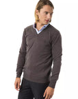 Uominitaliani Merino Wool Sweater - Gray/Grey