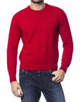 Billionaire Italian Couture Merino Wool Crewneck Sweater - Red