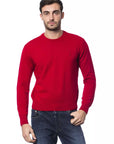 Billionaire Italian Couture Merino Wool Crewneck Sweater - Red