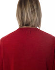 Billionaire Italian Couture Merino Wool Crewneck Sweater - Red